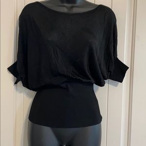 Express sheer batwing top